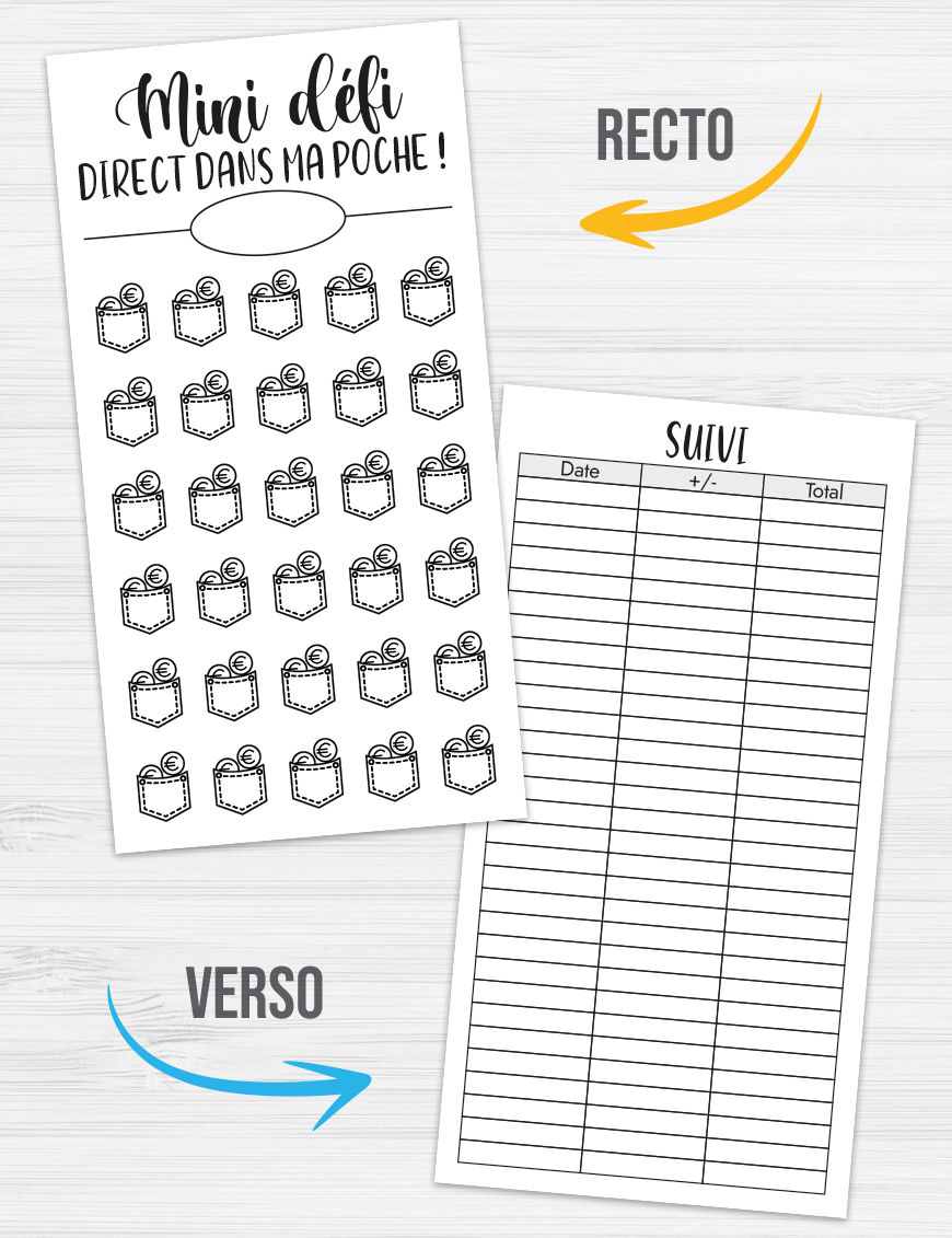 enveloppe budget à imprimer